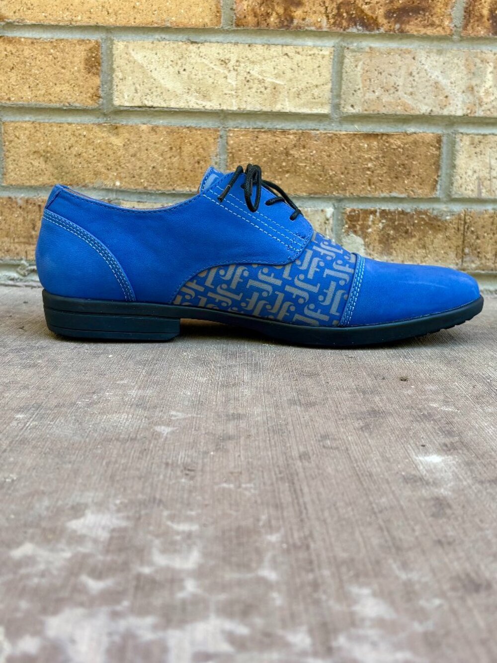 John Fluevog | Breton | JF Monogram/Blue | Size 9